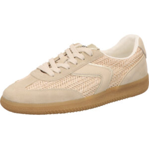 Verbenas Damen Halbschuh rosa kombi mit rosa Schnürung und brauner Sohle