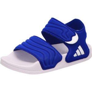 adidas jungs badeschuhe adilette sandal 2 K blau mit weißer Sohle