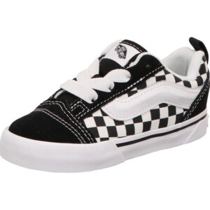 vans kinder sneaker knu school elastic schwarz kariert weiss