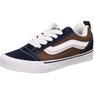 vans kinder sneaker knu skool farbe braun multi mit weißem Vans Streifen und heller Sohle