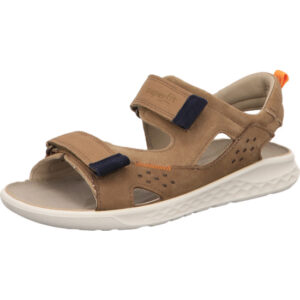 Superfit Kinderschuh Jungs Sandale braun orange mit weißer Sohle