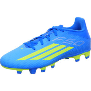 adidas F50 club fussballschuhe blau mit grün stollensohle für Rasen
