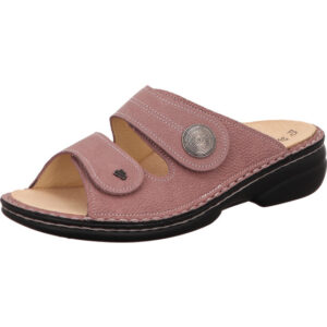 Finn Comfort Hausschuh Damen braun mit schwarzer Sohle