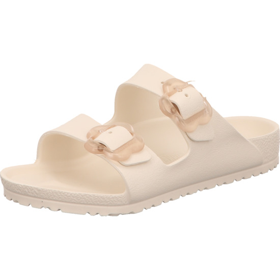 birkenstock arizona fower eva kids eggshell 2 schnaller