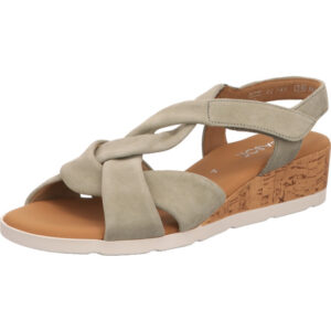 Gabor Damen Sandalette beige mit Korksohle