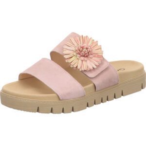 Gabor Damen Pantolette Rosa mit heller Sohle