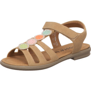 Rcisota Sandalette ANA beige / vorne bunte Kreise