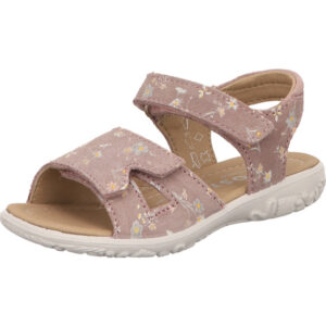 Ricosta Kinder Sandalette zwei Klett Moni malve/blumen