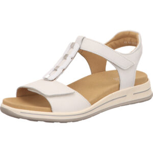 Ara Osaka-S Sandalette mit Klettverschluss und silber Schmuck