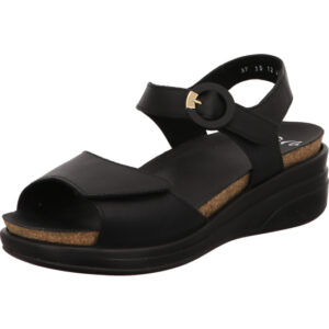 Ara Sandalette ZÜRICH-S schwarz zwei Klett mit Keilabsatz