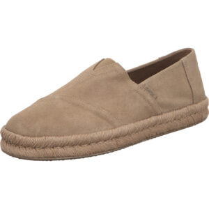 Toms Herren Espadrilles beige mit hellbrauner geflochtener Sohle