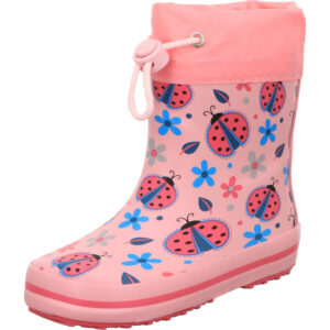 beck kinder gummitiefel rosa glückskäfer