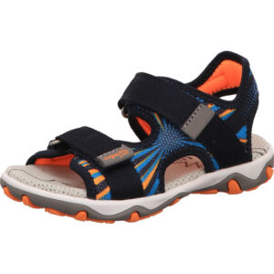 Superfit Kinderschuh Jungs Sandalen blau orange kombi mit heller Sohle