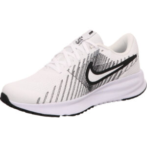 nike herren sneaker run def road running weiss mit schwrzen schattierungen und weiß scharzem Nike zeichen schnürer