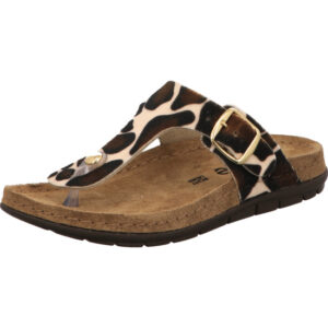 Rohde Sandalette Damen Giraffenmuster mit brauner Sohle