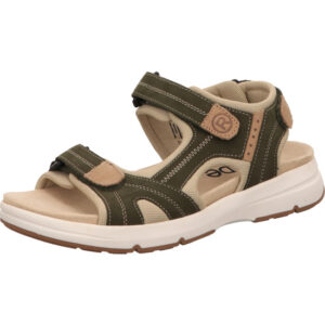 Rohde Sandalette Damen olive kombi mit weißer Sohle