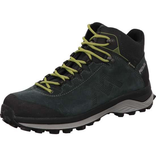 Meindl Antero 2.0 GTX Herren Trekking und Wanderschuh hoch olive mit gleben Schnürsenkel und heller Sohle