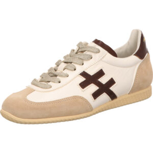 Another Trend Sneaker Damen weiß braun kombi mit heller Sohle
