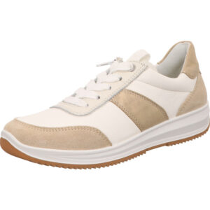Ara Osaka 3.0 Halbschuhe weiß/cream/mettalic mit Schnürrung und Reißverschluss