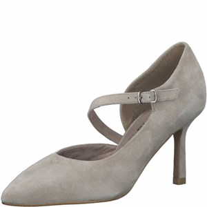 Tamaris Damen Pumps grau mit grauem Absatz
