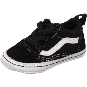 vans kinder baby sneaker old skool crib schwarz. weisses logo