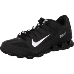 nike herren sneaker reax 8 tr schnürer schwarz mit weißem Nike Zeichen und Shox Sohle