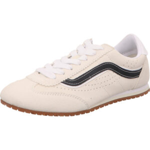 vans schlanker Kinder-Damenschuh beige mit schwarzem Vans Streifen
Super Lowpro MARSHMALLOW und dünner Sohle