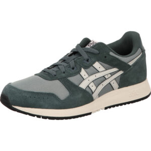 asics LYTE CLASSIC dunkelgraugrün mit weißen Asics Streifen und vorn Nubukkappe und heller Sohle
ASH GREEN/LAKE GREY
unisex