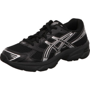 asics kinder Sneaker schwarz mit silber Asics Streifen und schwarzer Sohle  GEL-1130 GS
BLACK/PURE SILVER