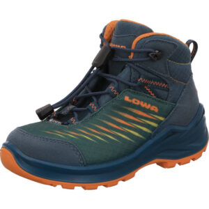 ZIRROX II GTX MID JR petrol  und gelb orage Applikationen und zipper mit orangener Sohle