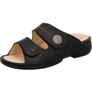 finn comfort damen pantolette schwarz sansibar klett