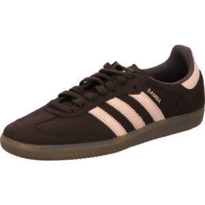 adidas samba Damrenhalbschuh og w braun rosa schnürer mit gumsohle