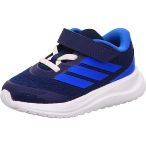adidas jungen sportschuhe runfalcon 6 el i blau mit schwarz klett und heller Sohle