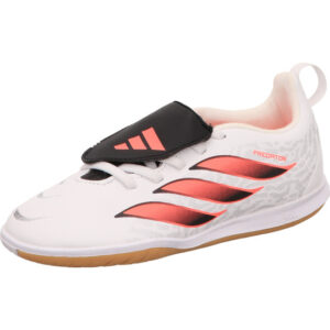 adidas predator club ft el in j jungen hallenfussballschuhe weiss mit pink und innen schwarz