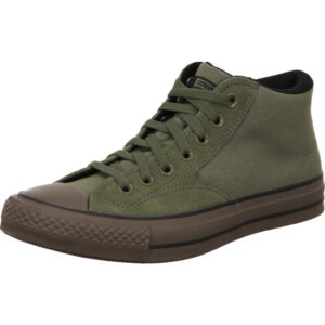 converse ctas malden street mid herren sneaker grün mit brauner gumsohe und seitich Converse Stern