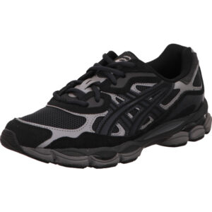 asics herren Sneaker GEL-NYC GRAPHITE GREY/BLACK grauschwarz mit grauer gelsohle
