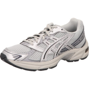 asics unisex laufschuhe GEL-1130 GLACIER GREY/PURE SILVER silber mt hellsilber Asics Streifen schnürer und heller Sohle