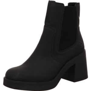 Rieker Damen Stiefelette schwarz mit schwarzem Absatz