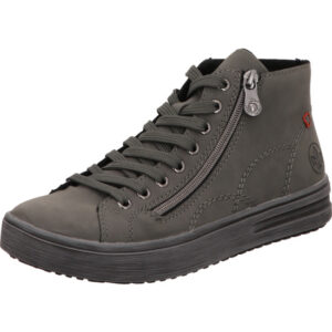 Rieker Damen Stiefelette schiefer mit schwarzer Sohle