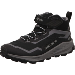 TRAILUX GTX MID JR Wanderschuhe hoch Kinder Schwarz mit grauer Sohle