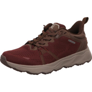 Waldläufer Damen Halbschuh Mehrweite bordo mit Schnürung und heller Sohle