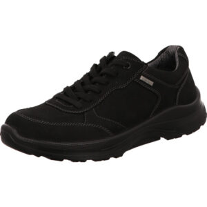 Jomos Herren Schnürschuh halb schwarz mit schwarzer Sohle