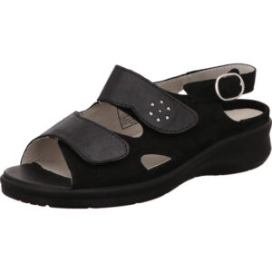 Waldläufer Sandalette mit Doppelklett Merle in Weite M Farbe Silber