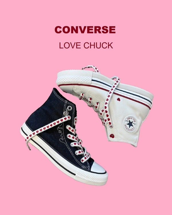 Converse Love Chuck schwarz und weiss mit Schnürsenekel mit herzen und Love Motive klein Converse-Love-Chuck-schwarz-und-weiss-mit-Schnuersenekel-mit-herzen-und-Love-Motive-klein