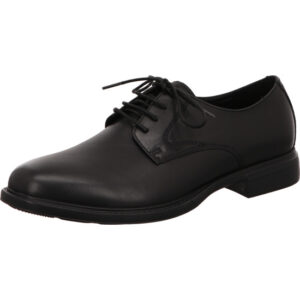 Tamaris Herren Business Schnürschuh schwarz mit schwarzer Sohle
