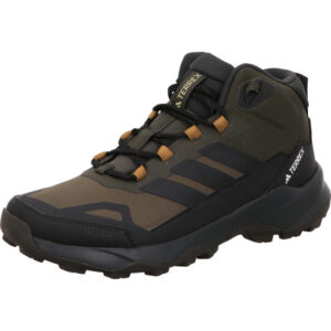 adidas trekkingschuhe olive schwarz kombi TERREX SKYCHASER AX5 MID GTX mit dunkler Sohle