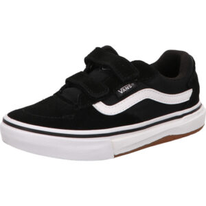 vans Skate Kids Kyle Walker Wafflecup V BLACK/WHITE mit weißem Vans Streifen und heller Sohle
