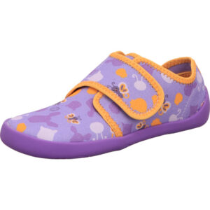 affenzahn kinder hausschuhe butterfly klett mädchen lila