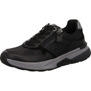 gabor damen halbschuhe mehrweite black kombi