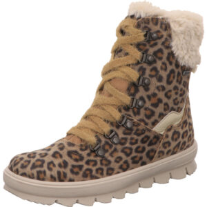 superfit mädchen schuhe animal print braun flavia